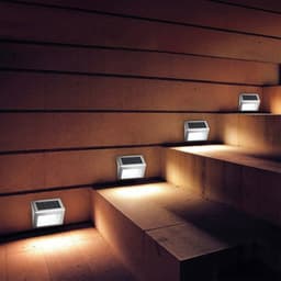 image-Solar stair lamp garden courtyard corner 6LED small night light