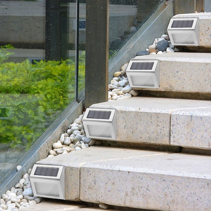 image-Solar stair lamp garden courtyard corner 6LED small night light
