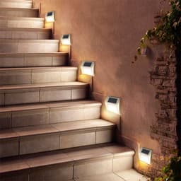 image-Solar stair lamp garden courtyard corner 6LED small night light