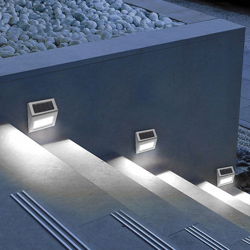 image-Solar stair lamp garden courtyard corner 6LED small night light