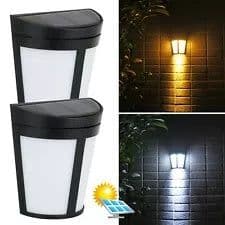 image-Solar wall lamp 6 LED outdoor waterproof light control decorative landscape lamp