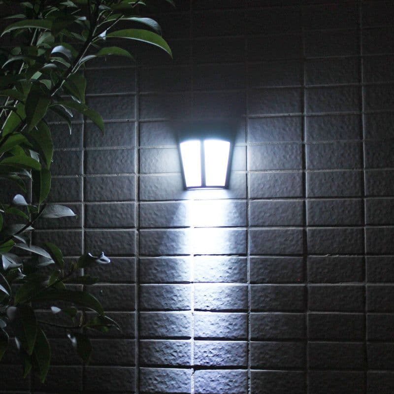 image-Solar wall lamp 6 LED outdoor waterproof light control decorative landscape lamp