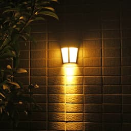 image-Solar wall lamp 6 LED outdoor waterproof light control decorative landscape lamp
