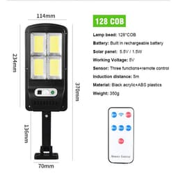 image-Solar Lamp Body Induction Remote Control Street Lamp