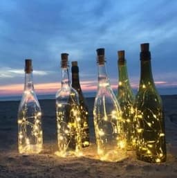 image-Wine Bottle Lights String 2M 20leds Christmas Decorations Copper Wire String Led Garland Lights Decor Wedding Festival Party