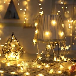 image-Room layout led lantern flashing string lights starry
