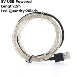 image-Christmas Light Led Outdoor Battery USB Powered 2m 5m10m String Lights Cooper Wire Garland Wedding Party Decoration Fairy Lights