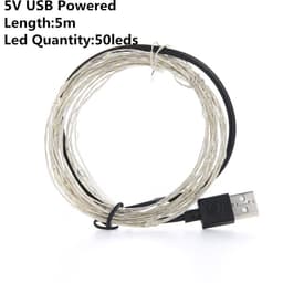 image-Christmas Light Led Outdoor Battery USB Powered 2m 5m10m String Lights Cooper Wire Garland Wedding Party Decoration Fairy Lights