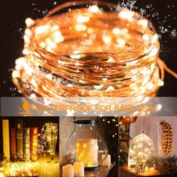 image-Christmas Light Led Outdoor Battery USB Powered 2m 5m10m String Lights Cooper Wire Garland Wedding Party Decoration Fairy Lights