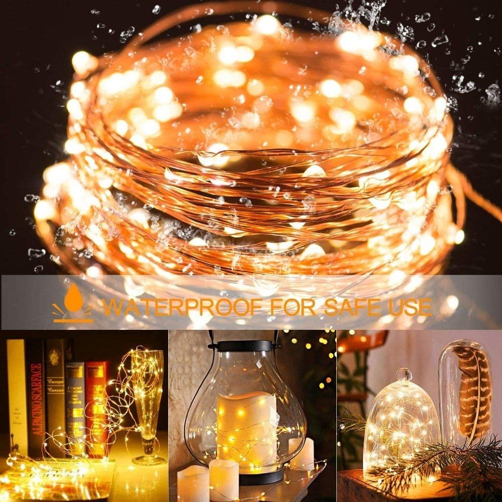 image-Christmas Light Led Outdoor Battery USB Powered 2m 5m10m String Lights Cooper Wire Garland Wedding Party Decoration Fairy Lights
