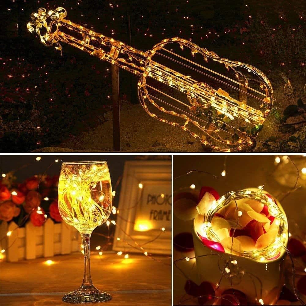 image-Christmas Light Led Outdoor Battery USB Powered 2m 5m10m String Lights Cooper Wire Garland Wedding Party Decoration Fairy Lights
