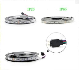 image-LED Light Strips Highlight 60 Light Beads Epoxy Waterproof Soft Strips