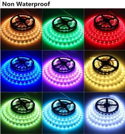 image-LED Light Strips Highlight 60 Light Beads Epoxy Waterproof Soft Strips