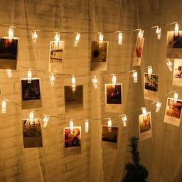 image-LED Photo Holder String Lights