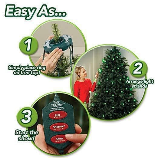image-Christmas tree decoration lights string LED holiday lights