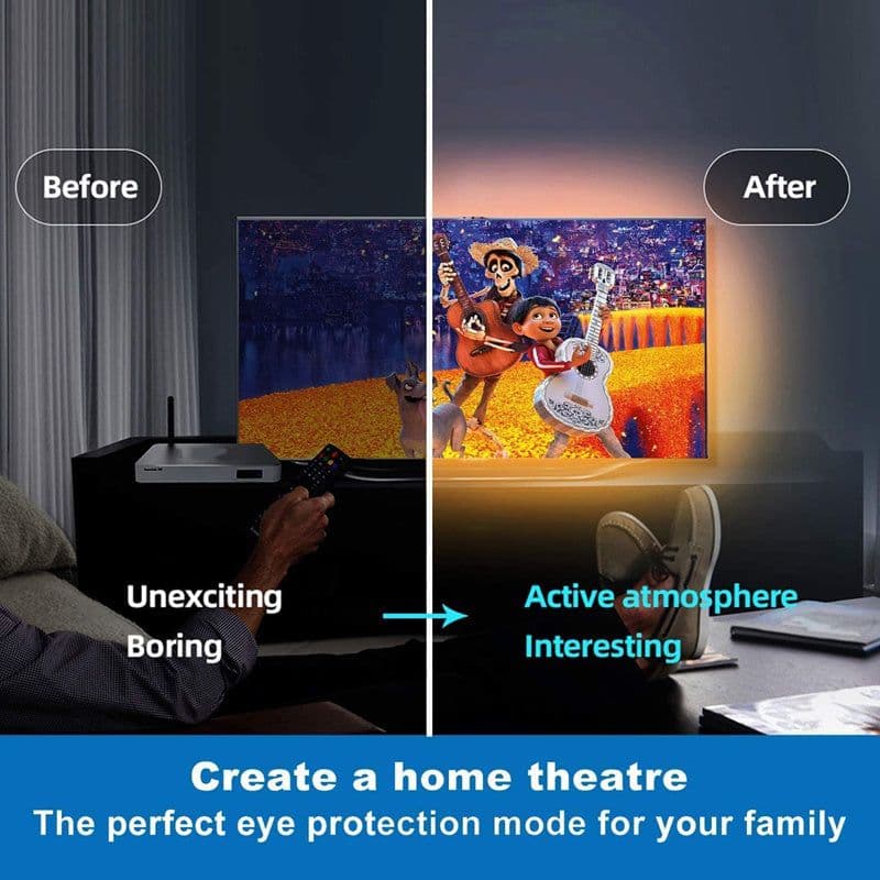 image-LED Strip Lights Lamp 5050 RGB Flexible Tape Diode 5M Controller Room Decor TV Computer BackLight Decoration Christmas