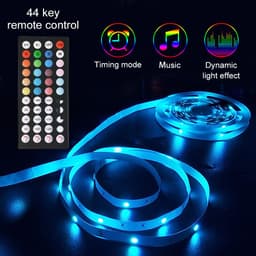 image-LED Strip Lights Lamp 5050 RGB Flexible Tape Diode 5M Controller Room Decor TV Computer BackLight Decoration Christmas