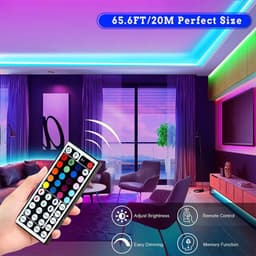 image-LED Strip Lights Lamp 5050 RGB Flexible Tape Diode 5M Controller Room Decor TV Computer BackLight Decoration Christmas