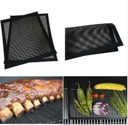 image-BBQ Non-stick Teflon Mesh Grill Heat Resistance Improve Thermal Conductivity Mats Use In Gas, Charcoal Electric Barbecue