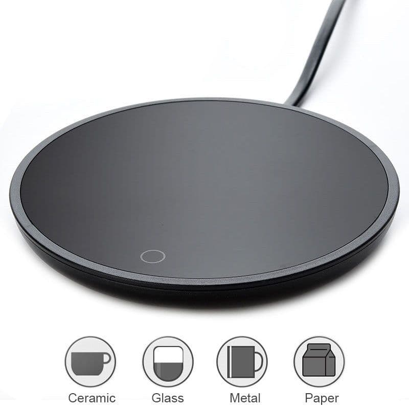 image-Coffee Mug Cup Warmer for Home Office Milk Tea Water Heating