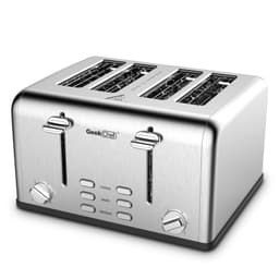image-Prohibit Shelves In The Amazon. Toaster 4 Slice, Geek Chef Stainless Steel Extra-Wide Slot Toaster With Dual Control Panels Of Bagel,Defrost,Cancel Function,Ban Amazon