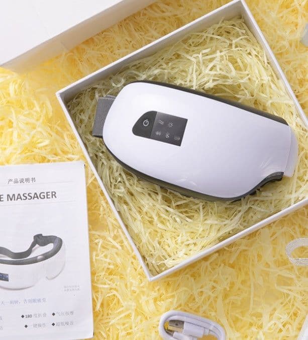 image-Bluetooth Music Eye Massager Air Pressure Hot Compress Dark Circles Eye Care