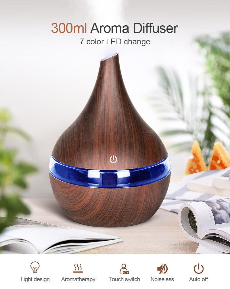 image-LED Essential Oil Diffuser