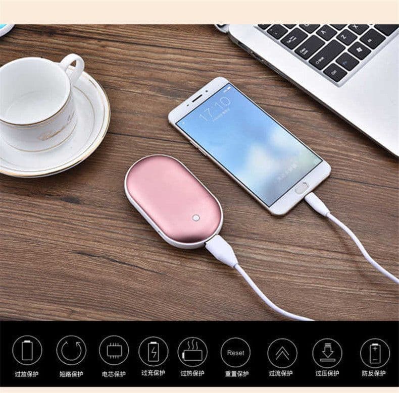 image-Macaron USB Charging Hand Warmer Power Bank