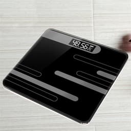 image-Mrosaa Bathroom Floor Body Scale Glass Smart Electronic Scales USB Charging LCD Display Body Weighing Digital Weight Scale