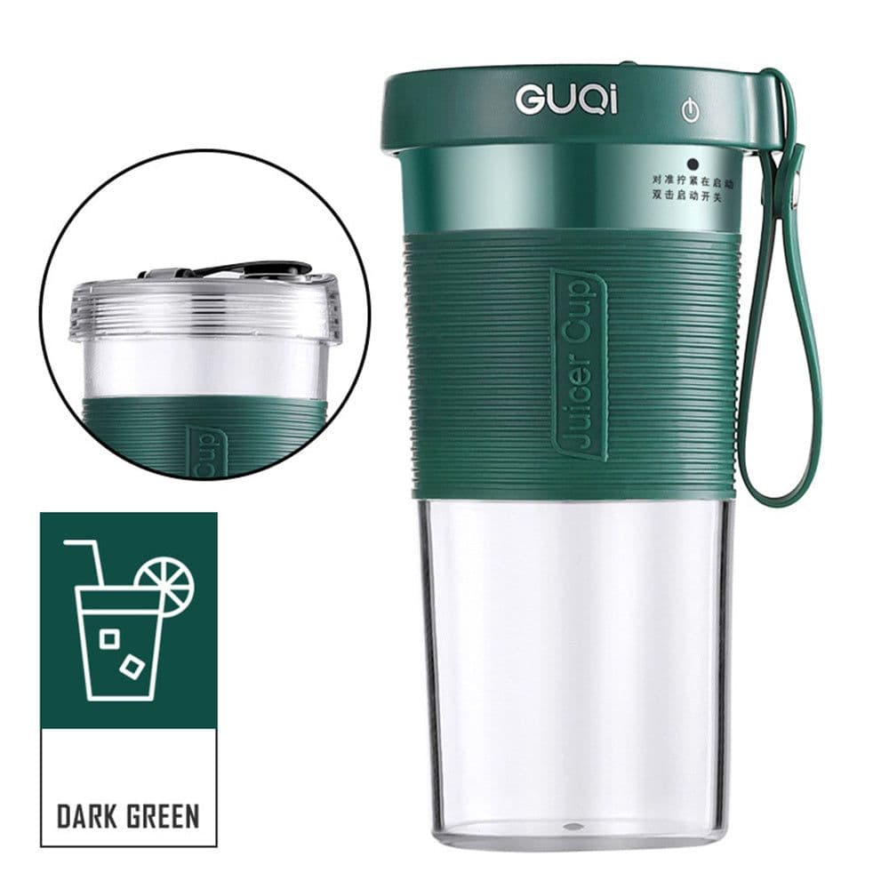 image-Mini USB Rechargeable Portable Blender Electric Fruit Juicer Kitchen Smoothie Maker Lightweight Sports Bottle Multifunction Blender