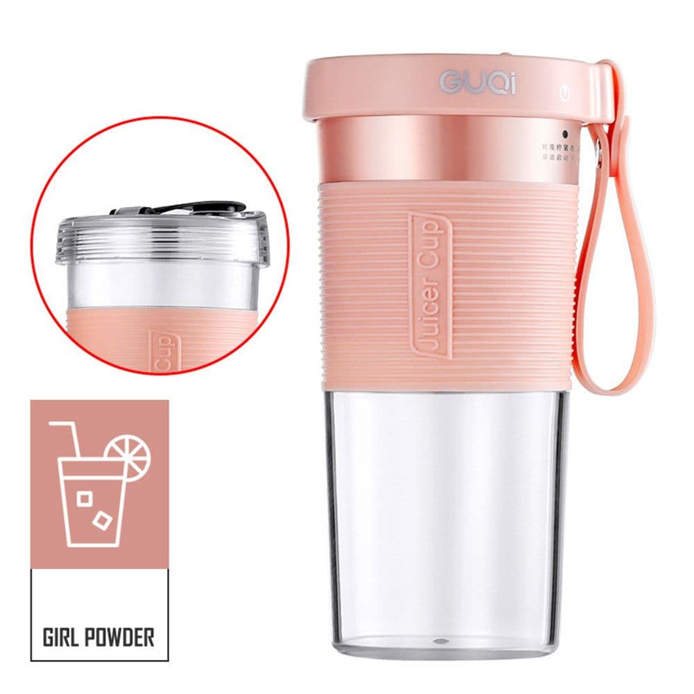 image-Mini USB Rechargeable Portable Blender Electric Fruit Juicer Kitchen Smoothie Maker Lightweight Sports Bottle Multifunction Blender