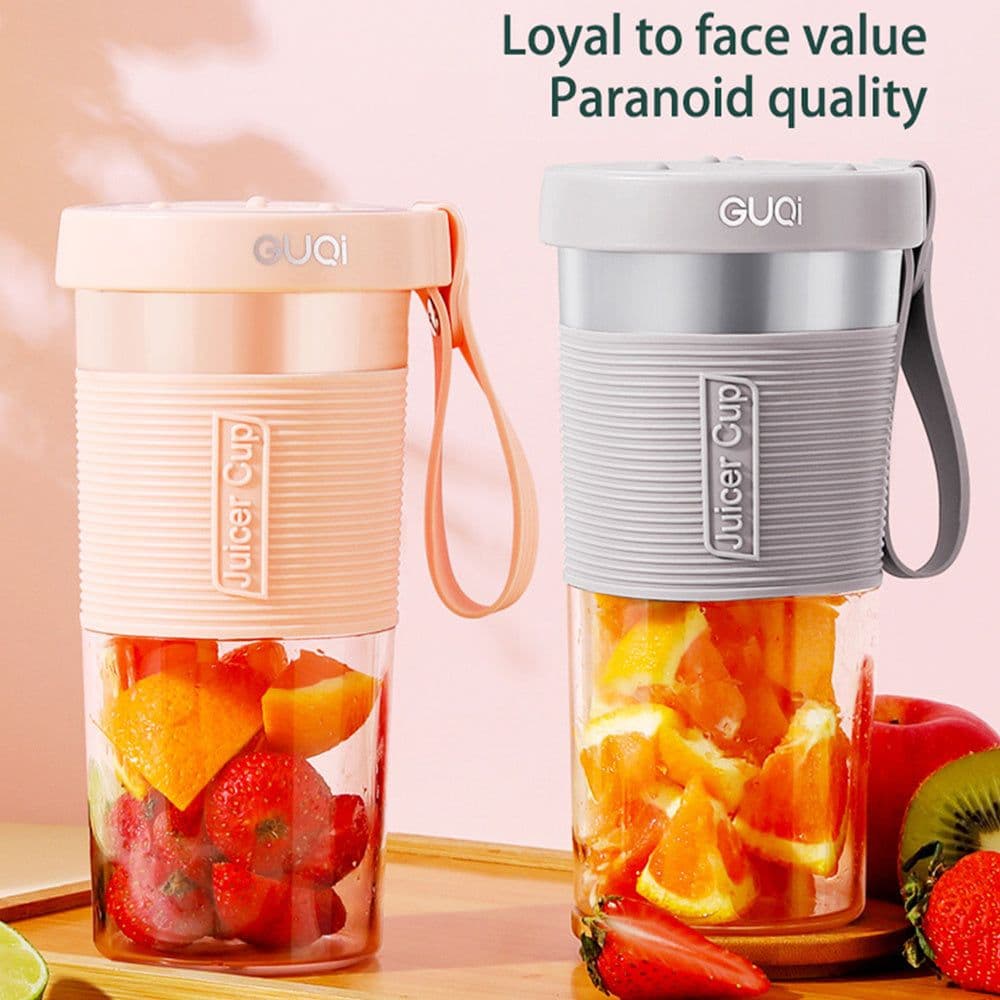 image-Mini USB Rechargeable Portable Blender Electric Fruit Juicer Kitchen Smoothie Maker Lightweight Sports Bottle Multifunction Blender