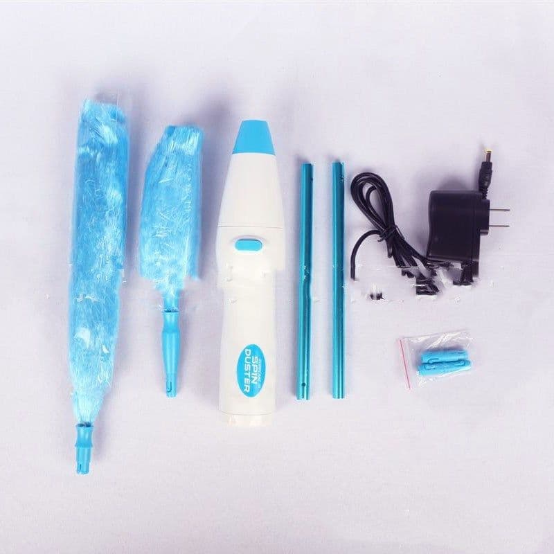 image-New Electrinic Hair Brush Spin Electric Hand Duster Motorized Dust Baguette Eliminates Dust House Clean Brush