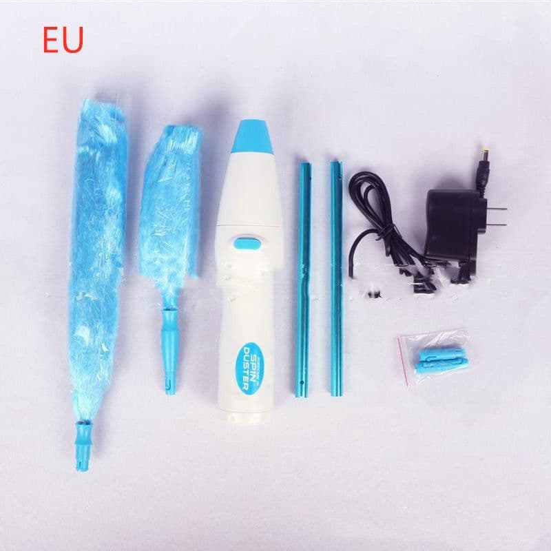 image-New Electrinic Hair Brush Spin Electric Hand Duster Motorized Dust Baguette Eliminates Dust House Clean Brush