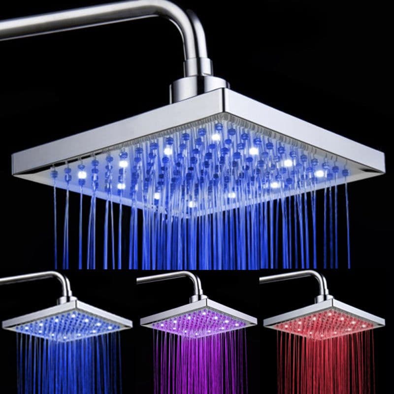 image-Luminous color changing shower head