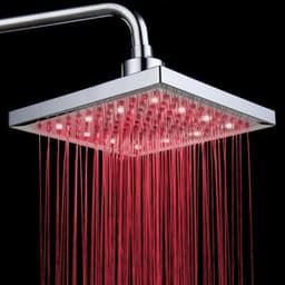 image-Luminous color changing shower head