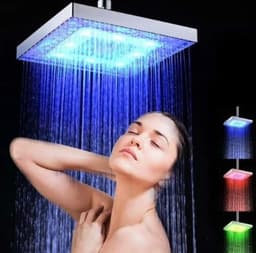 image-Luminous color changing shower head