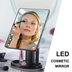 image-Portable 360 Degree Rotation Touch Induction Tabletop Cosmetic Mirror