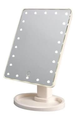 image-Portable 360 Degree Rotation Touch Induction Tabletop Cosmetic Mirror