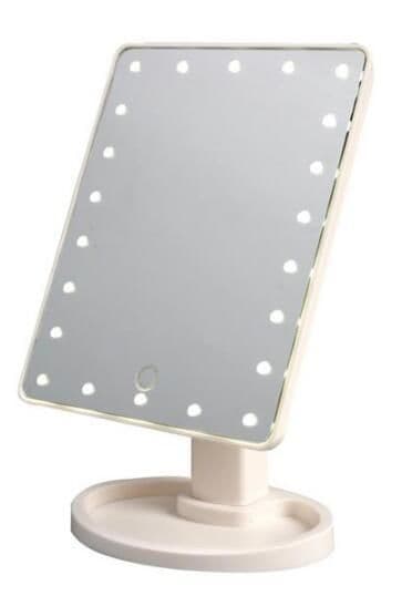 image-Portable 360 Degree Rotation Touch Induction Tabletop Cosmetic Mirror