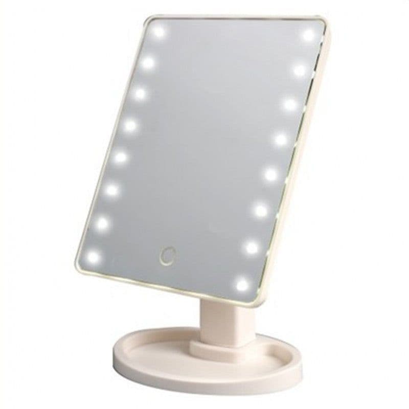 image-Portable 360 Degree Rotation Touch Induction Tabletop Cosmetic Mirror