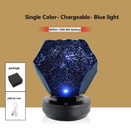 image-LED Starry Sky Projector Night Lights 3D Projection Night Lamp USB Charging Home Planetarium Kids Bedroom Decoration Room Lighting
