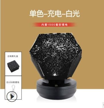 image-LED Starry Sky Projector Night Lights 3D Projection Night Lamp USB Charging Home Planetarium Kids Bedroom Decoration Room Lighting