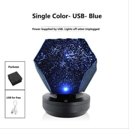 image-LED Starry Sky Projector Night Lights 3D Projection Night Lamp USB Charging Home Planetarium Kids Bedroom Decoration Room Lighting