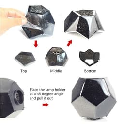 image-LED Starry Sky Projector Night Lights 3D Projection Night Lamp USB Charging Home Planetarium Kids Bedroom Decoration Room Lighting