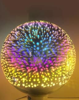 image-ST64 G95 filament lamp, LED full star 3D bulb, decorative colored 3D Edison light bulb