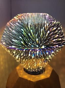 image-ST64 G95 filament lamp, LED full star 3D bulb, decorative colored 3D Edison light bulb