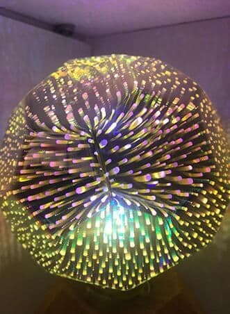 image-ST64 G95 filament lamp, LED full star 3D bulb, decorative colored 3D Edison light bulb