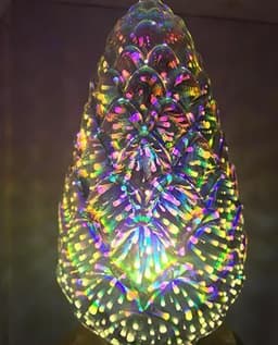 image-ST64 G95 filament lamp, LED full star 3D bulb, decorative colored 3D Edison light bulb