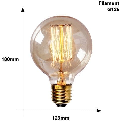 image-Edison Bulb E27 220V 40W ST64 A19 T45 G80 G95 G125 Incandescent filament bulb lighting Retro Edison Light Bulb